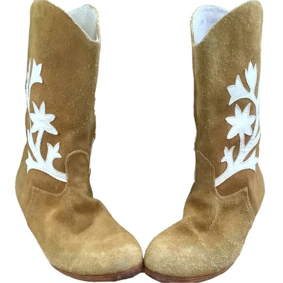 Miguelito 2200 Tamaulipeca Suede Dance Boot 7 7.5 Daniela Alvarez Dancing Boots - Picture 5 of 10